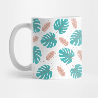 Monstera Leaves Pattern Design Mug